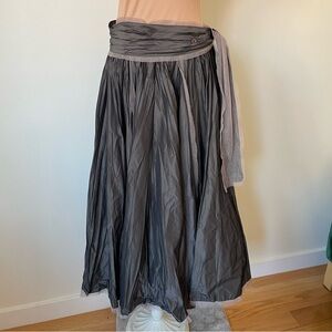 LILITH French Design Lagelook Taffeta Midi Skirt
